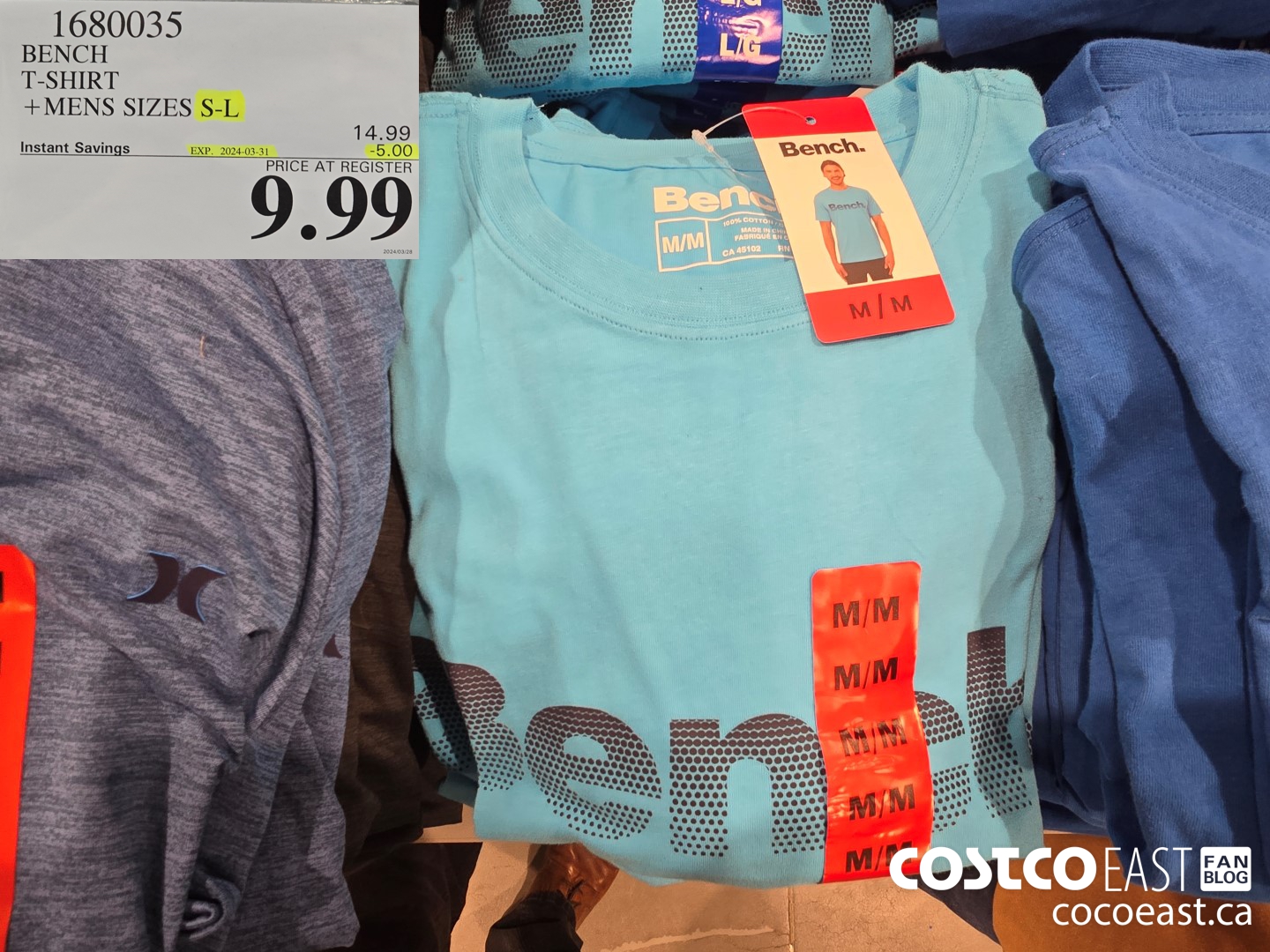 1680035 BENCH T-SHIRT +MENS SIZES S-L ($5.00 INSTANT SAVINGS EXPIRES ON 2024-03-31) $9.99