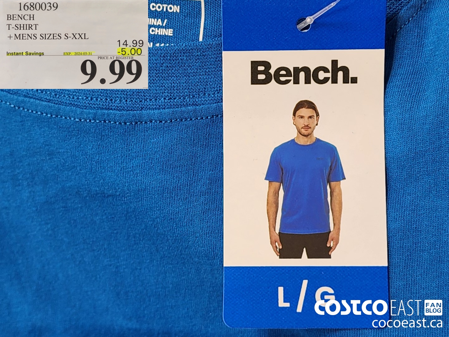 1680039 BENCH T-SHIRT +MENS SIZES S-XXL ($5.00 INSTANT SAVINGS EXPIRES ON 2024-03-31) $9.99