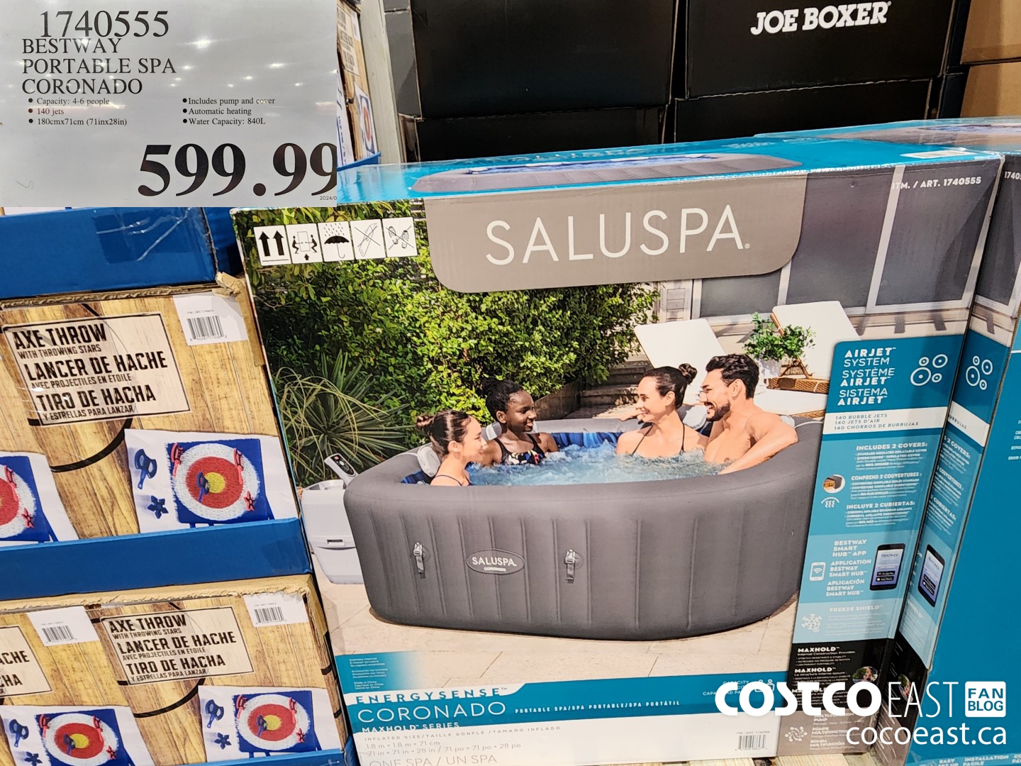 1740555 BESTWAY PORTABLE SPA CORONADO $599.99