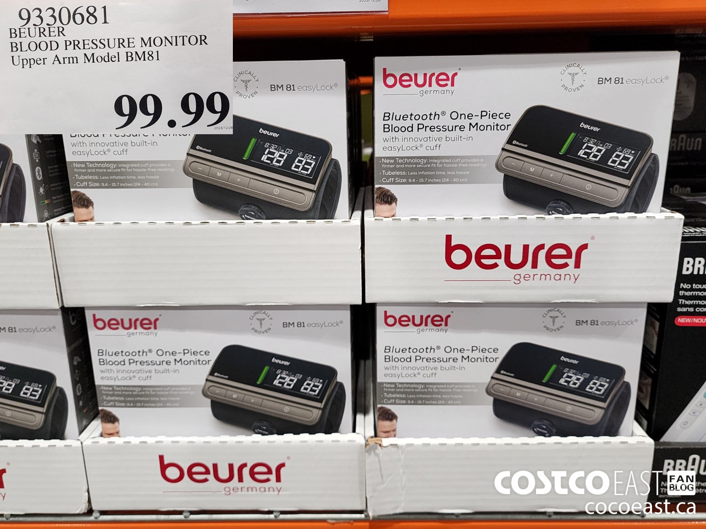 9330681 BEURER BLOOD PRESSURE MONITOR UPPER ARM MODEL BM81 $99.99