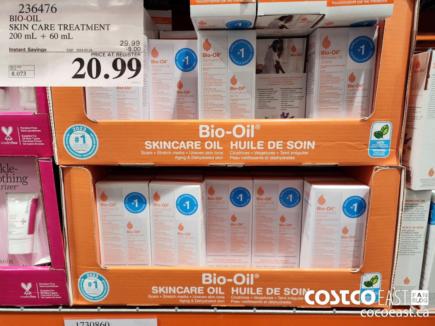 2364706 BIO-OIL SKIN CARE TREATMENT 200 mL + 60 mL ($9.00 INSTANT SAVINGS EXPIRES ON 2024-03-24) $20.99
