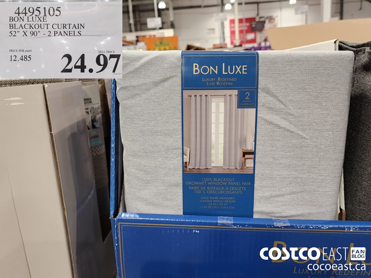 4495105 BON LUXE BLACKOUT CURTAIN 52