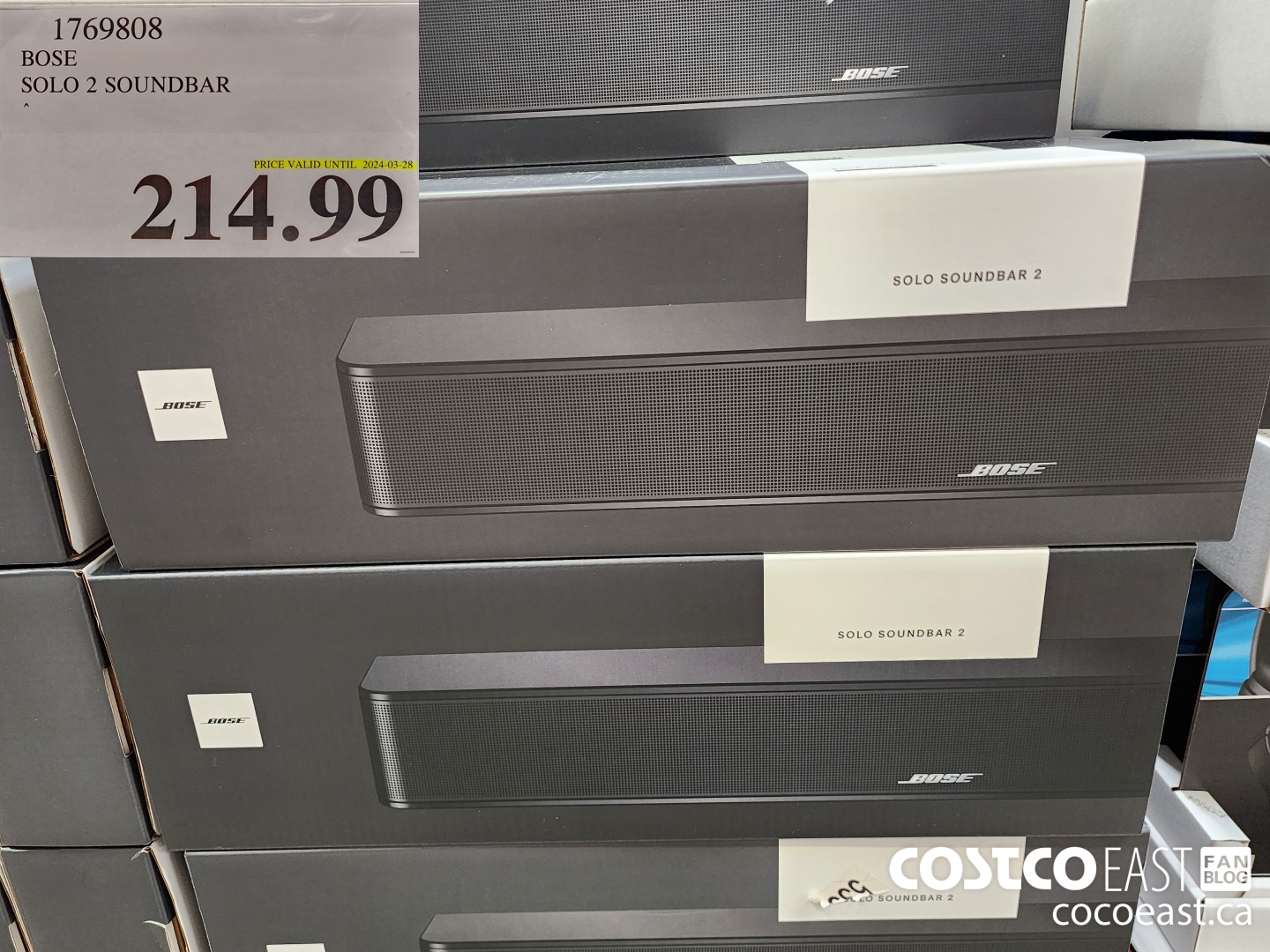1769808 BOSE SOLO 2 SOUNDBAR $214.99