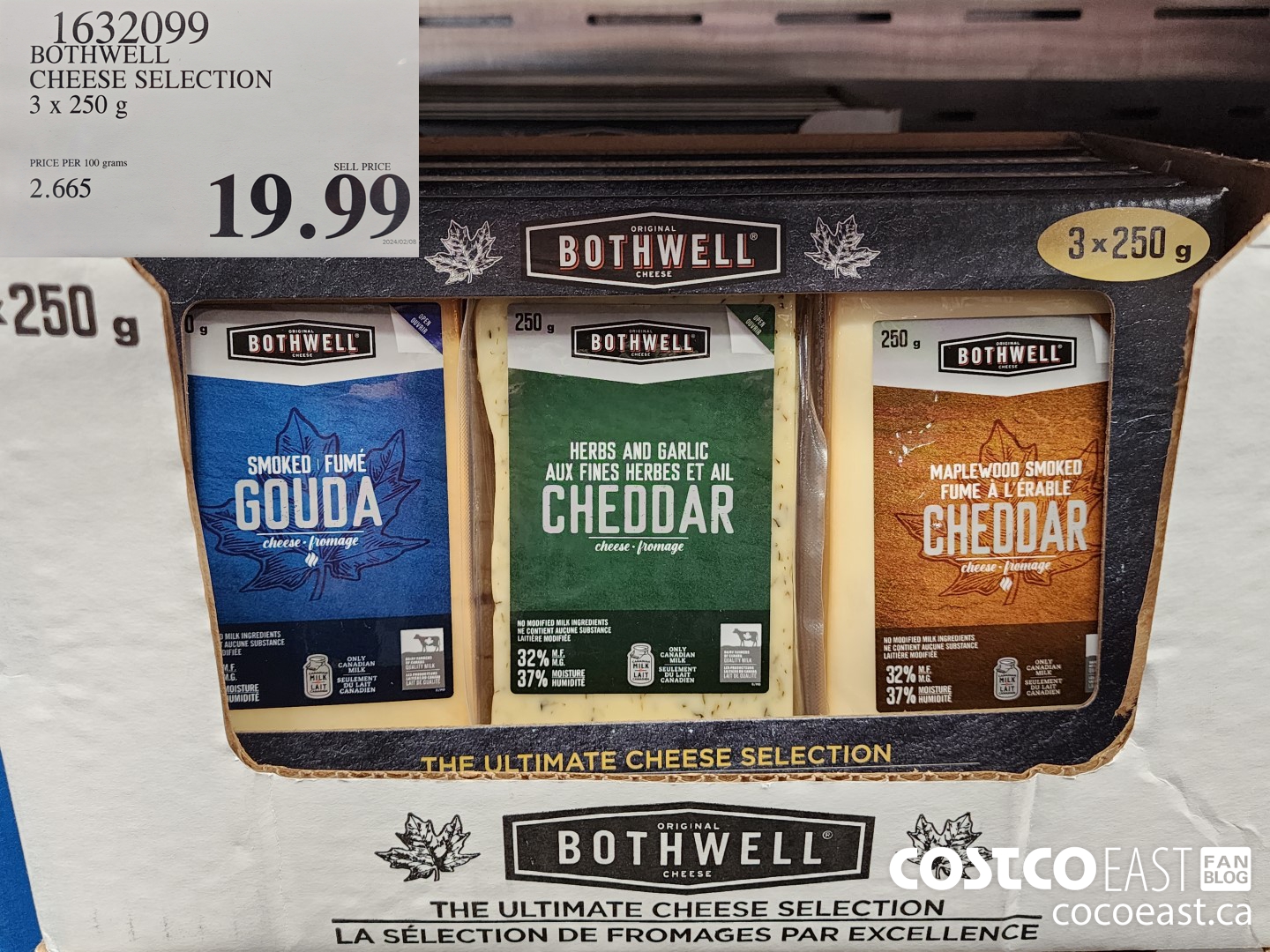 1632099 BOTHWELL ULTIMATE CHEESE SELECTION 3 x 250 G $19.99