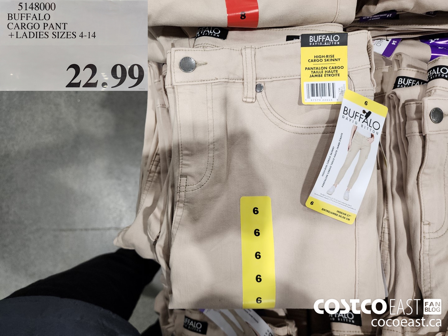 5148000 BUFFALO CARGO PANT + LADIES SIZES 4-14 $22.99
