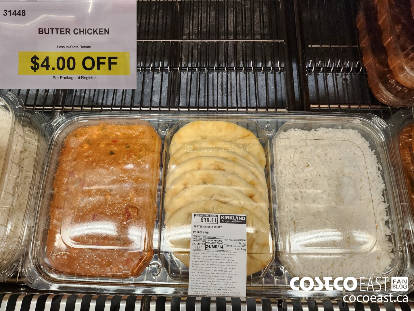 31448 BUTTER CHICKEN ($4.00 INSTANT SAVINGS)