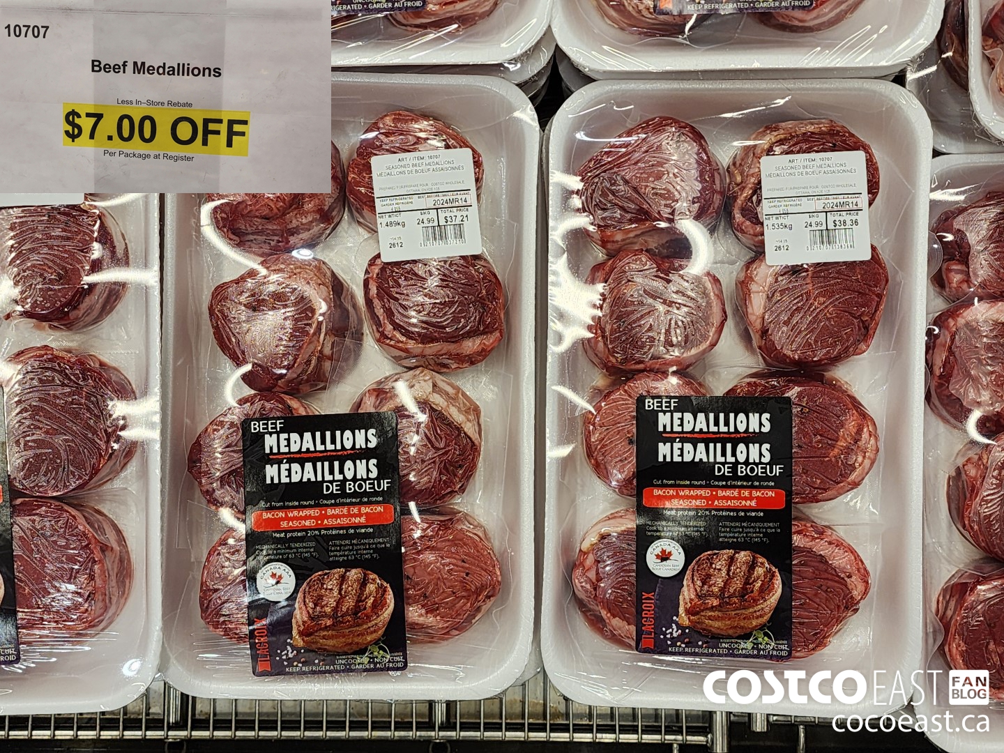 10707 Beef Medallions ($7.00 INSTANT SAVINGS)