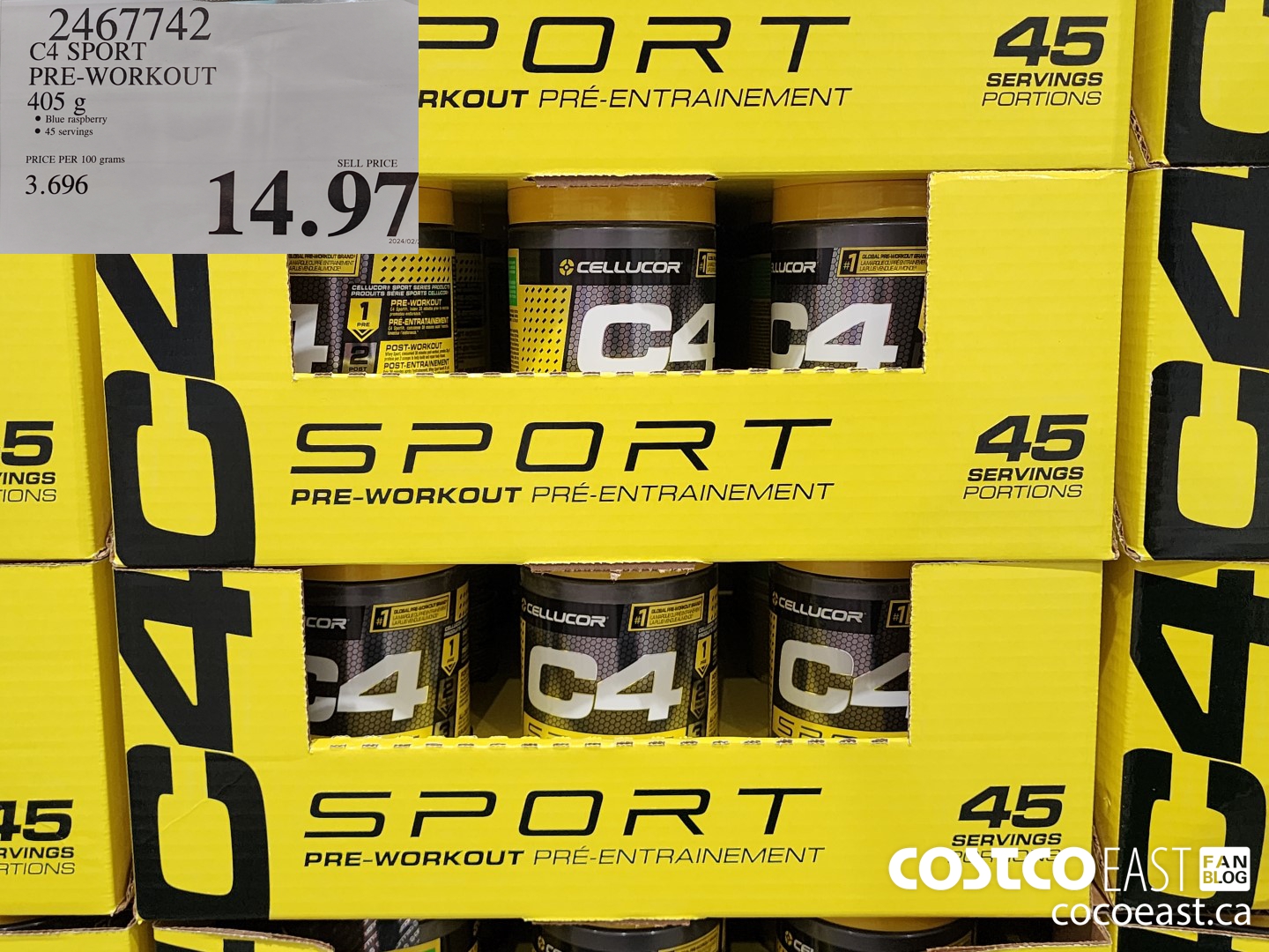2467742 C4 SPORT PRE-WORKOUT 405 g $14.97