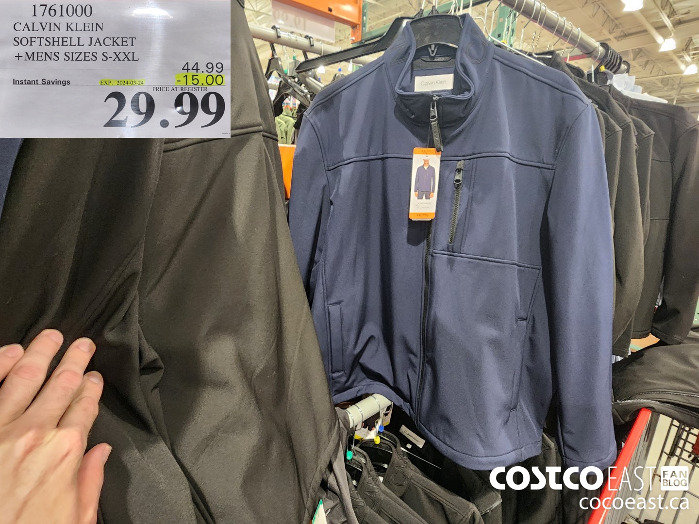 1761000 CALVIN KLEIN SOFTSHELL JACKET +MENS SIZES S-XXL ($15.00 INSTANT SAVINGS EXPIRES ON 2024-03-24) $29.99