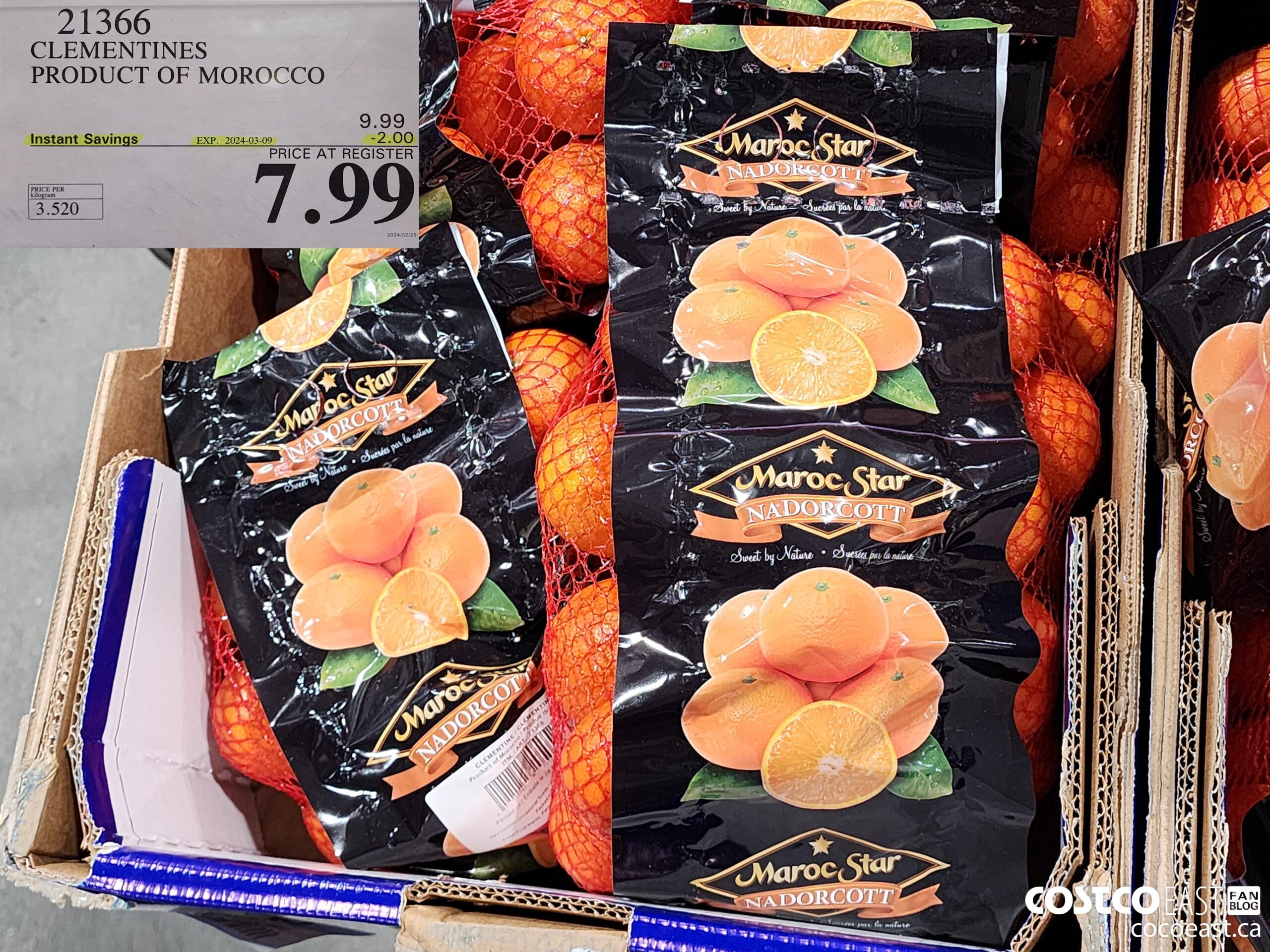 21366 CLEMENTINES PRODUCT OF MOROCCO ($2.00 INSTANT SAVINGS EXPIRES ON 2024-03-09) $7.99