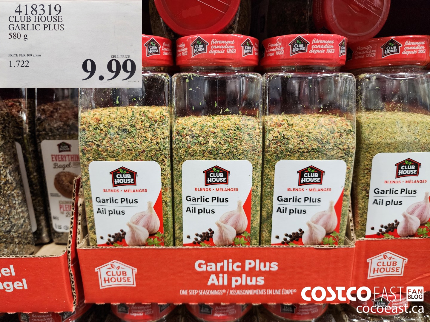 418319 CLUB HOUSE GARLIC PLUS 580 G $9.99