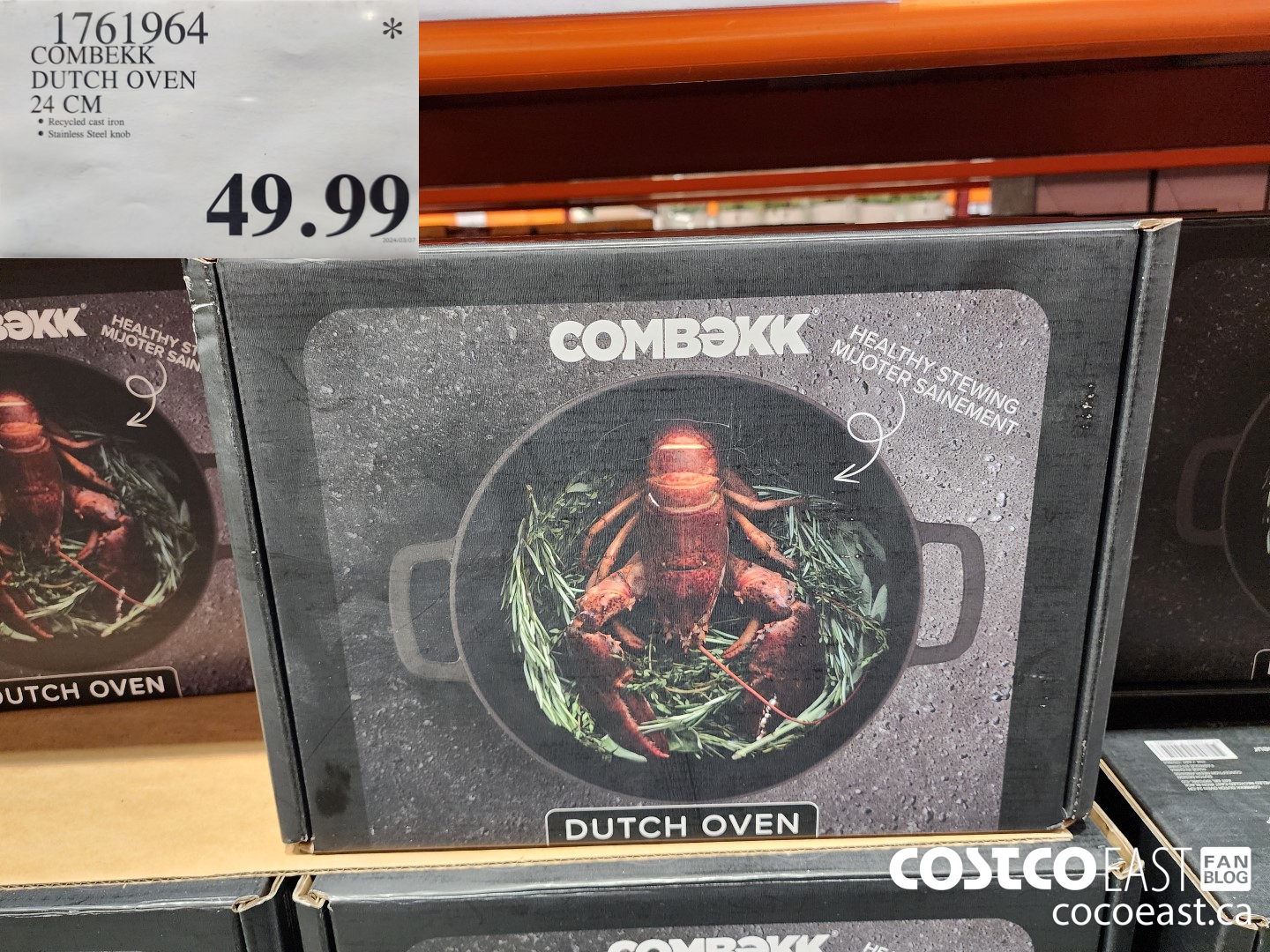 1761964 COMBEKK DUTCH OVEN 24 CM $49.99