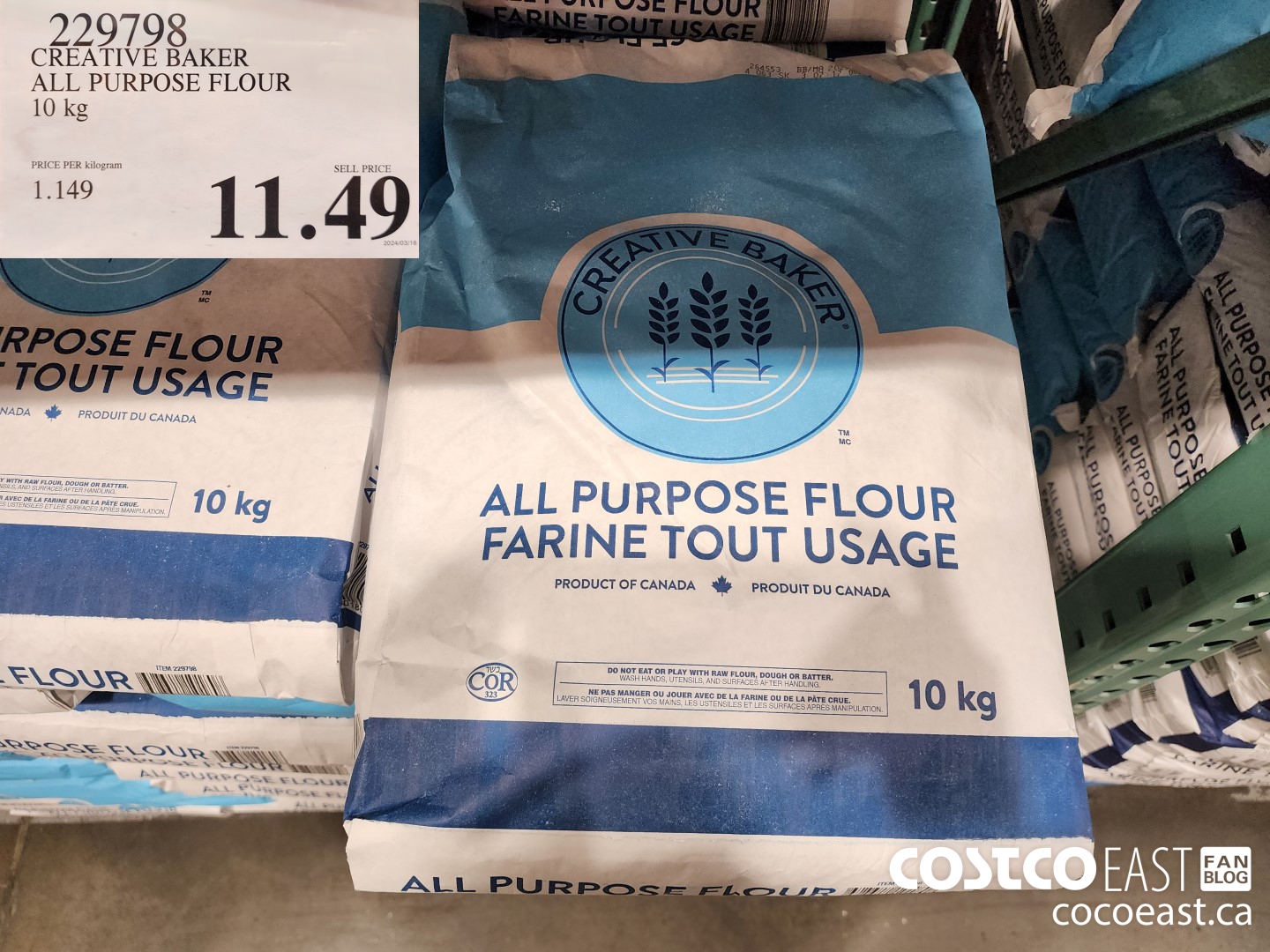 229798 CREATIVE BAKER ALL PURPOSE FLOUR 10 kg $11.49