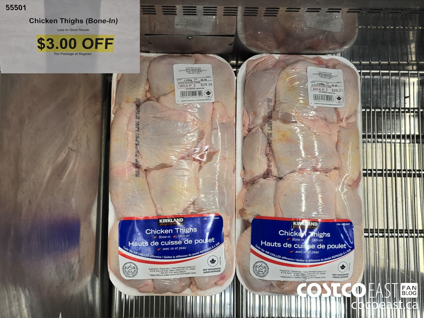55501 Chicken Thighs (BONE-IN) ($3.00 INSTANT SAVINGS)