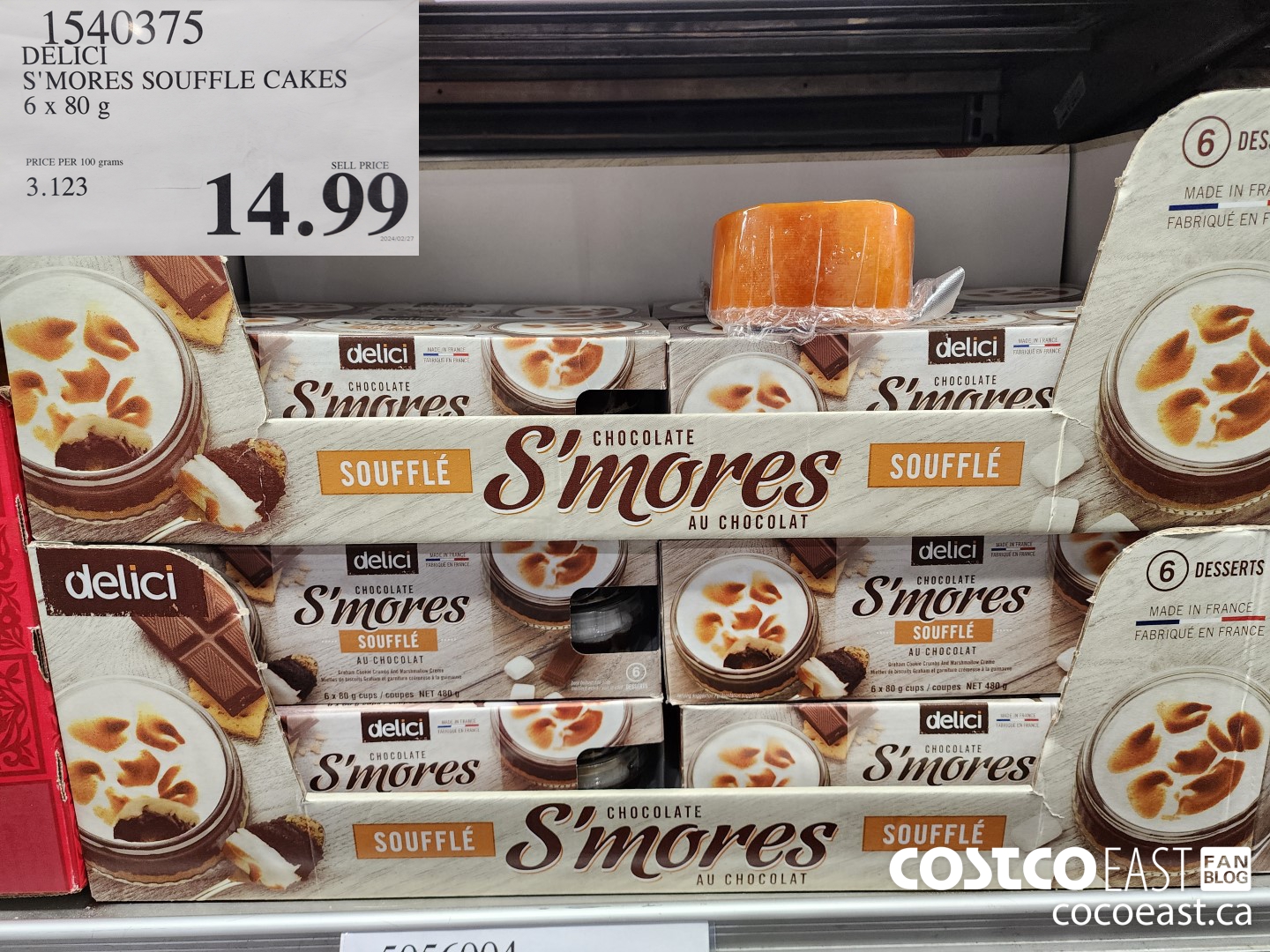 1540375 DELICI S'MORES SOUFFLE CAKES 6 x 80 g $14.99