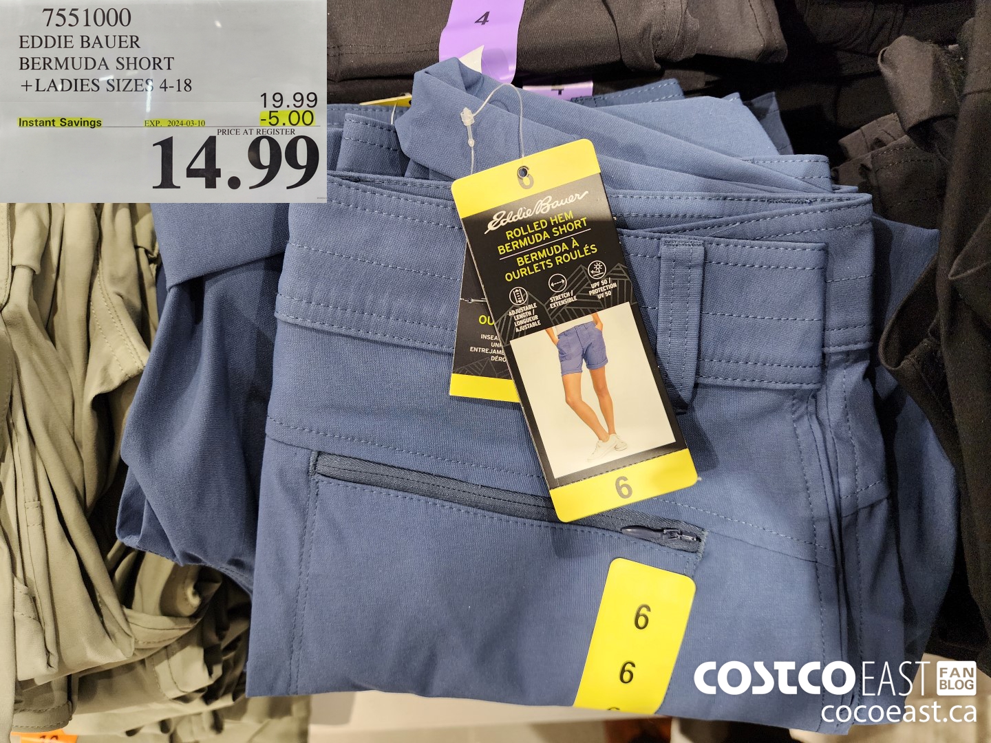 7551000 EDDIE BAUER BERMUDA SHORT + LADIES SIZES 4-18 ($5.00 INSTANT SAVINGS EXPIRES ON 2024-03-10) $14.99