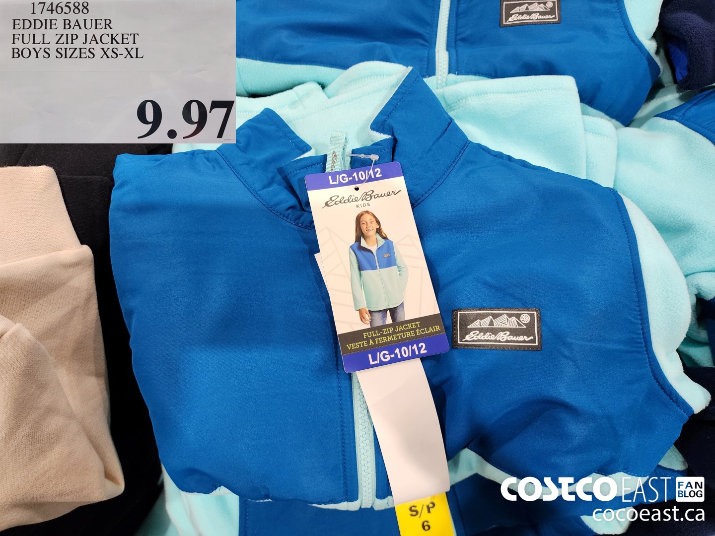 1746588 EDDIE BAUER FULL ZIP JACKET KIDS SIZES XS-XL $9.97