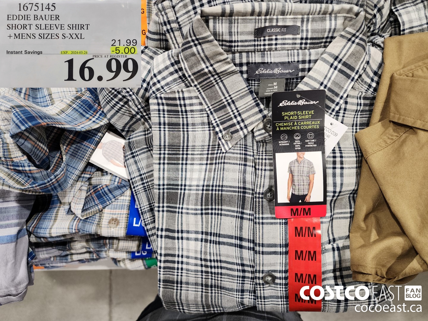 1675145 EDDIE BAUER SHORT SLEEVE SHIRT +MENS SIZES S-XXL ($5.00 INSTANT SAVINGS EXPIRES ON 2024-03-24) $16.99