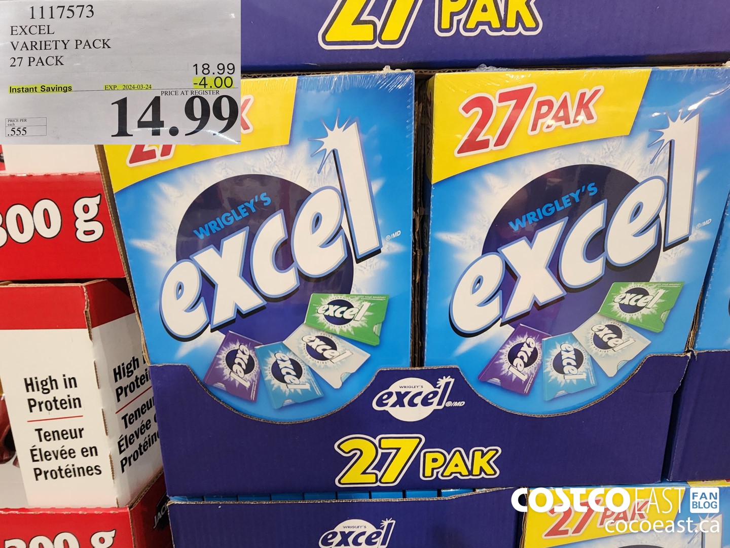 1117573 EXCEL VARIETY PACK 27 PACK ($4.00 INSTANT SAVINGS EXPIRES ON 2024-03-24) $14.99