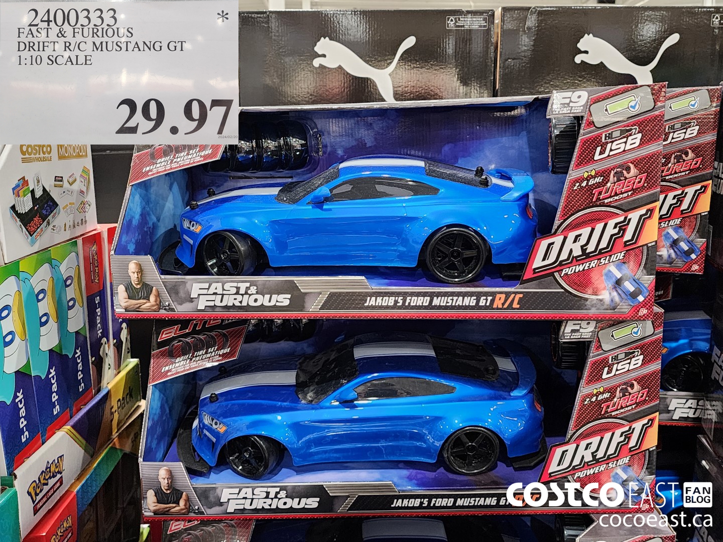 2400333 FAST & FURIOUS DRIFT R/C MUSTANG GT 1:10 SCALE $29.97