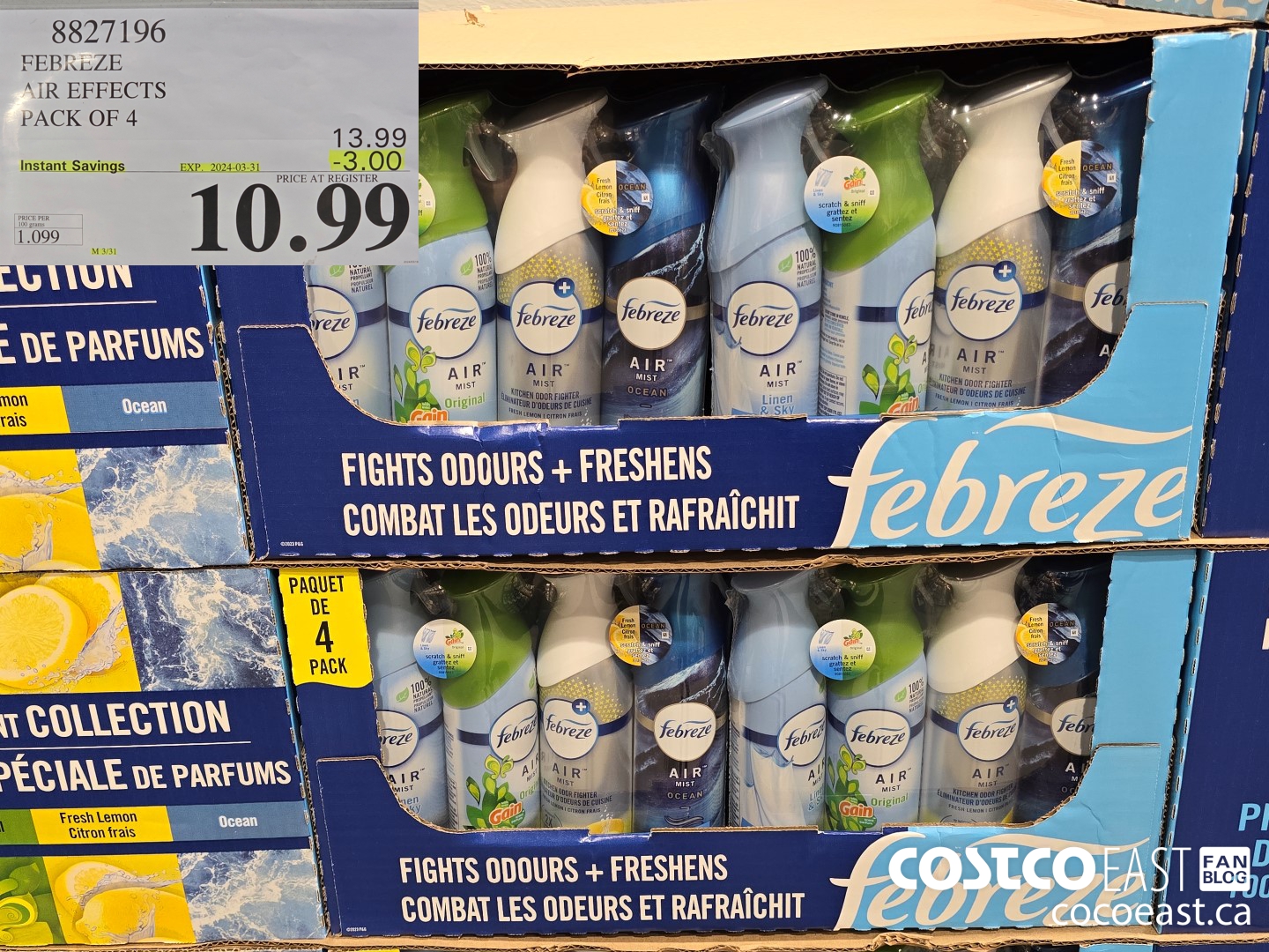 8827196 FEBREZE AIR EFFECTS PACK OF 4 ($3.00 INSTANT SAVINGS EXPIRES ON 2024-03-31) $10.99