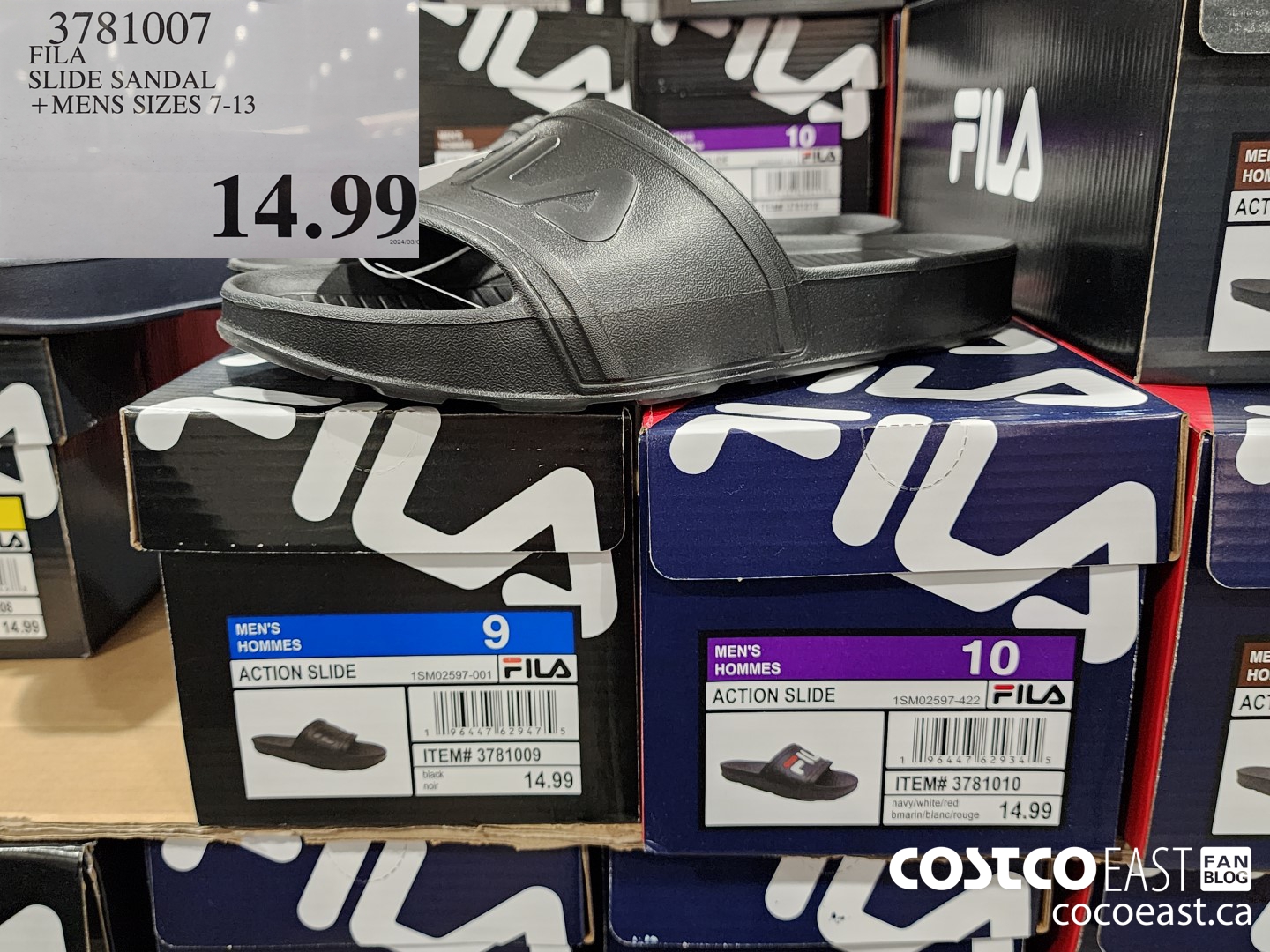 3781007 FILA SLIDE SANDAL +MENS SIZES 7-13 $14.99