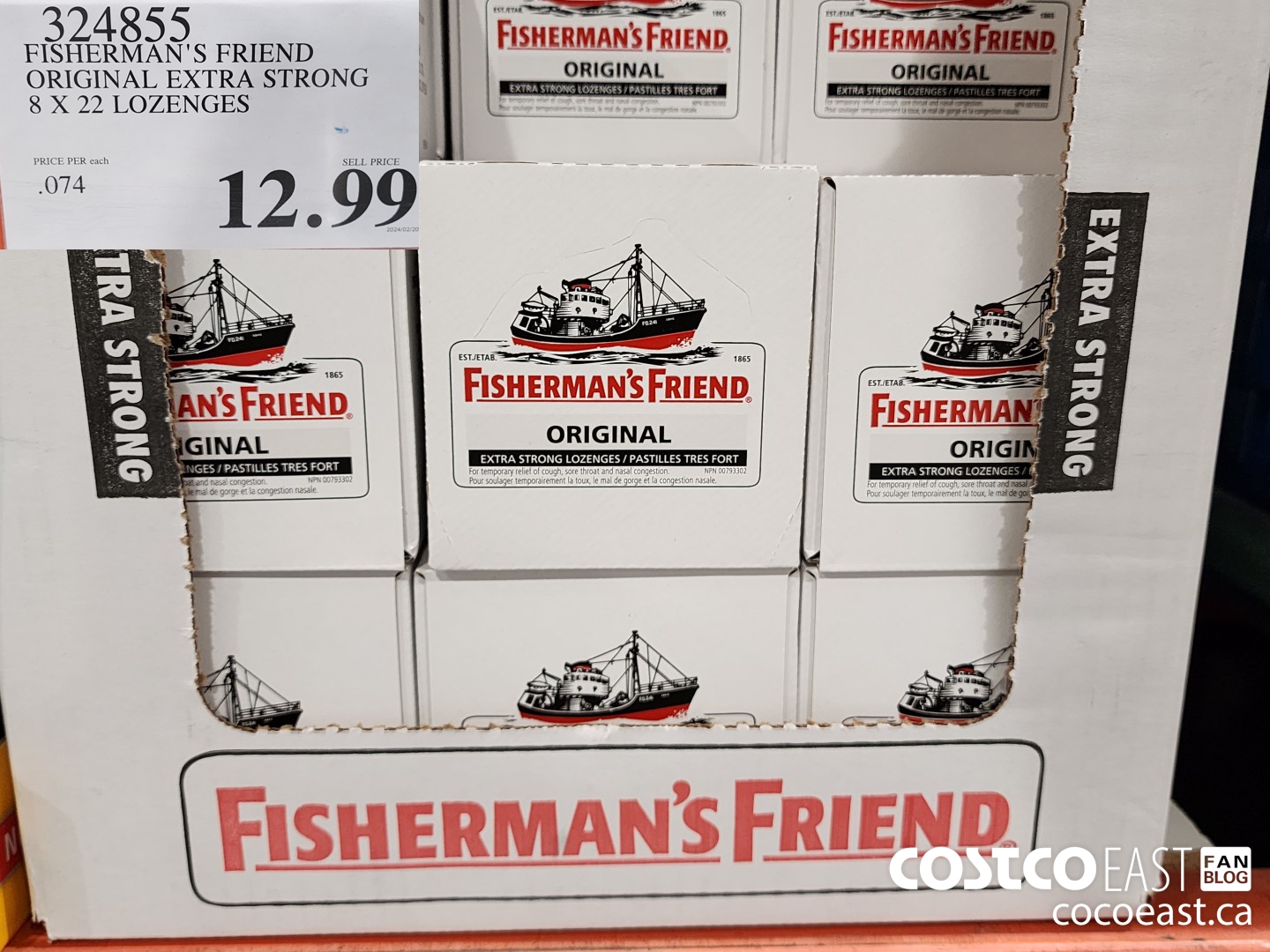 324855 FISHERMAN'S FRIEND ORIGINAL EXTRA STRONG 8 X 22 LOZENGES $12.99