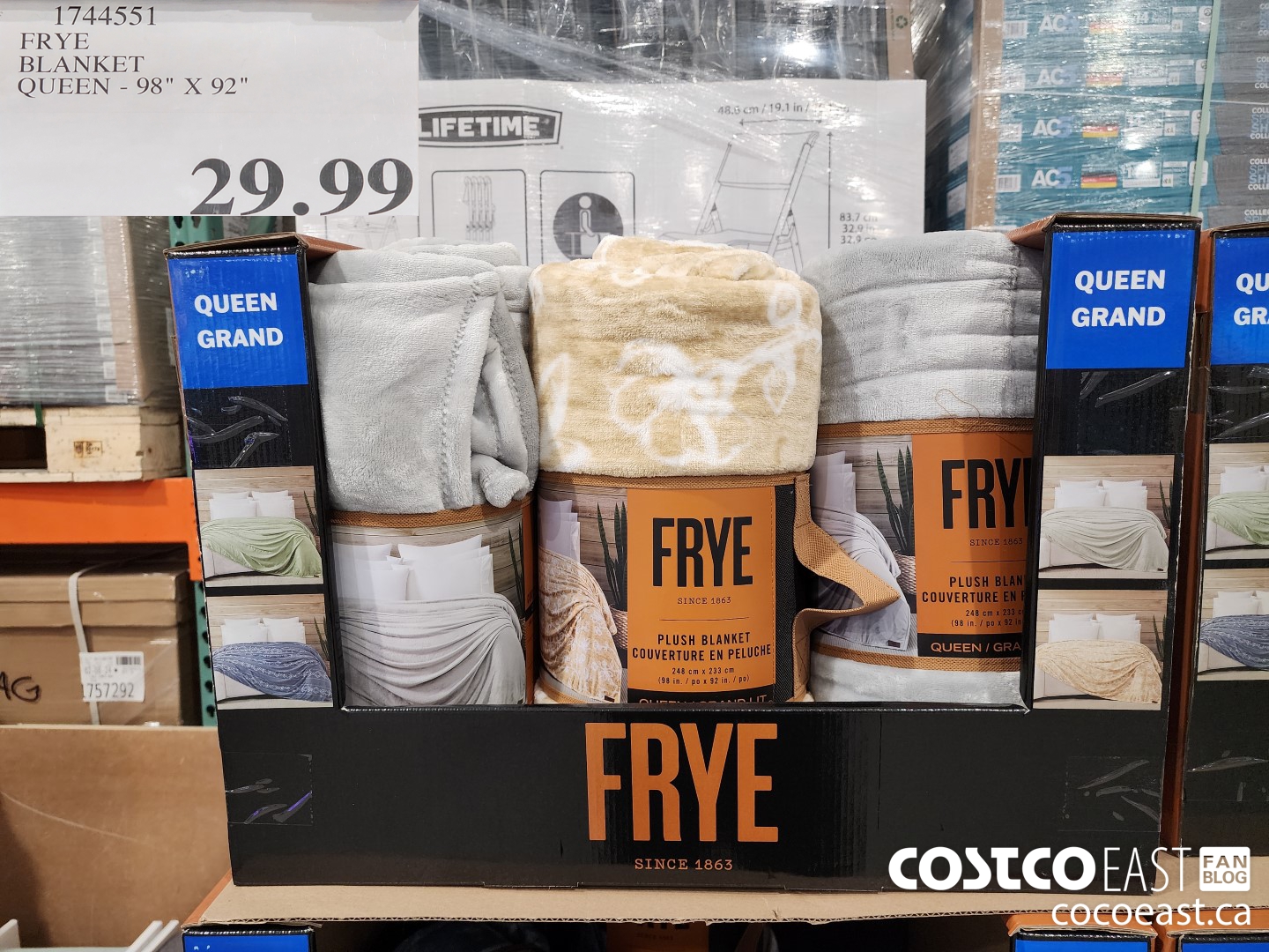 Costco Weekend Sales March 1st 3rd 2024 Ontario Quebec Atlantic   FRYE BLANKET QUEEN  98 X 92 20240301 98733 