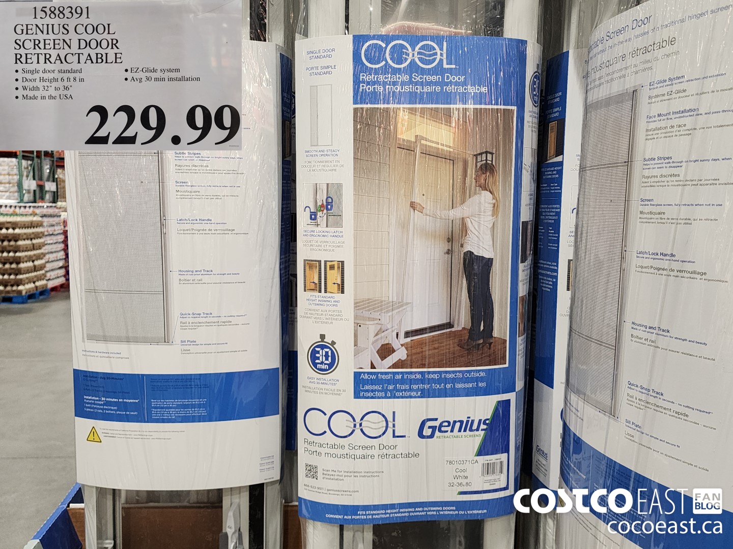 1588391 GENIUS COOL SCREEN DOOR RETRACTABLE $229.99