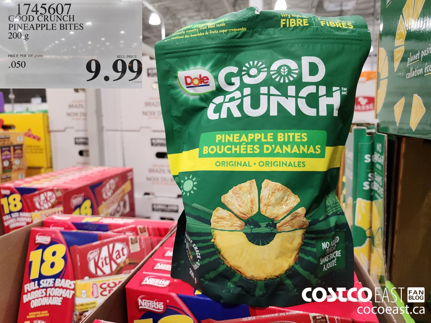 1745607 GOOD CRUNCH PINEAPPLE BITES 200 G $9.99