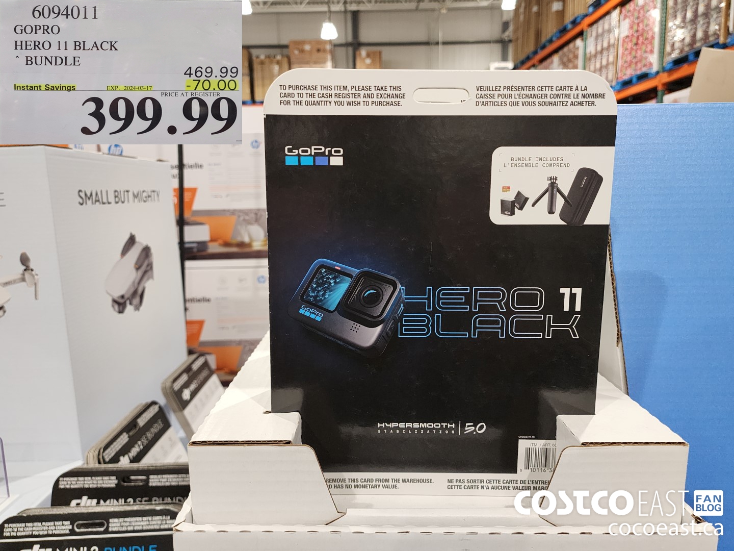 6094011 GOPRO HERO 11 BLACK ~ BUNDLE ($70.00 INSTANT SAVINGS EXPIRES ON 2024-03-17) $399.99