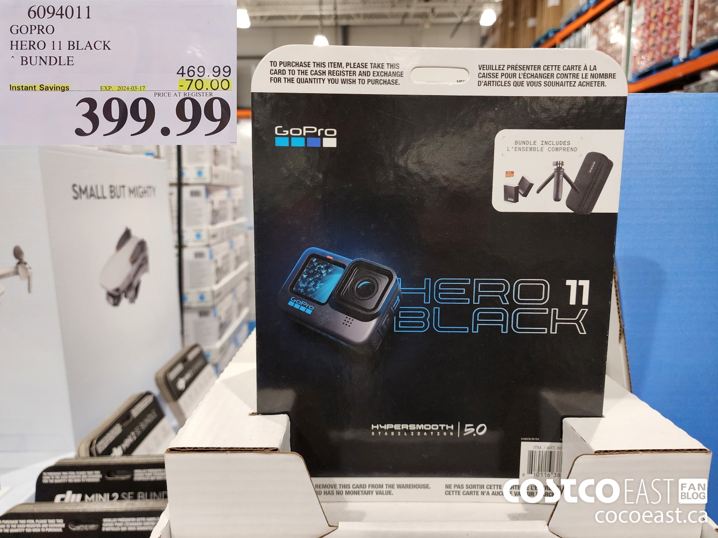 6094011 GOPRO HERO 11 BLACK ~ BUNDLE ($70.00 INSTANT SAVINGS EXPIRES ON 2024-03-17) $399.99
