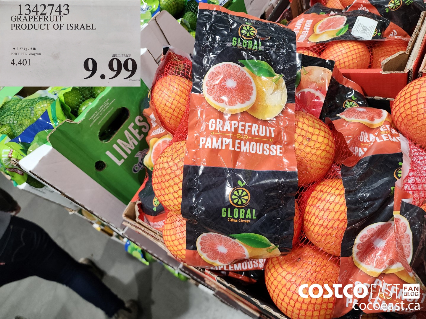 1342743 GRAPEFRUIT PRODUCT OF ISREAL $9.99