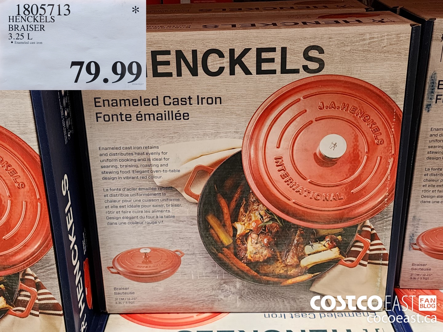 1805713 HENCKELS BRAISER 3.25 L $79.99