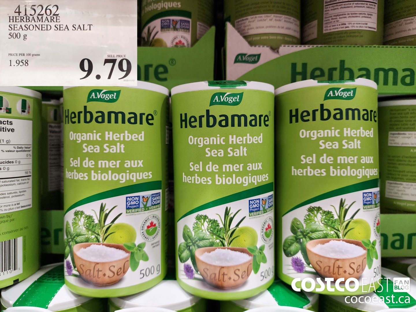 415262 HERBAMARE SEASONED SEA SALT 500 G $9.79