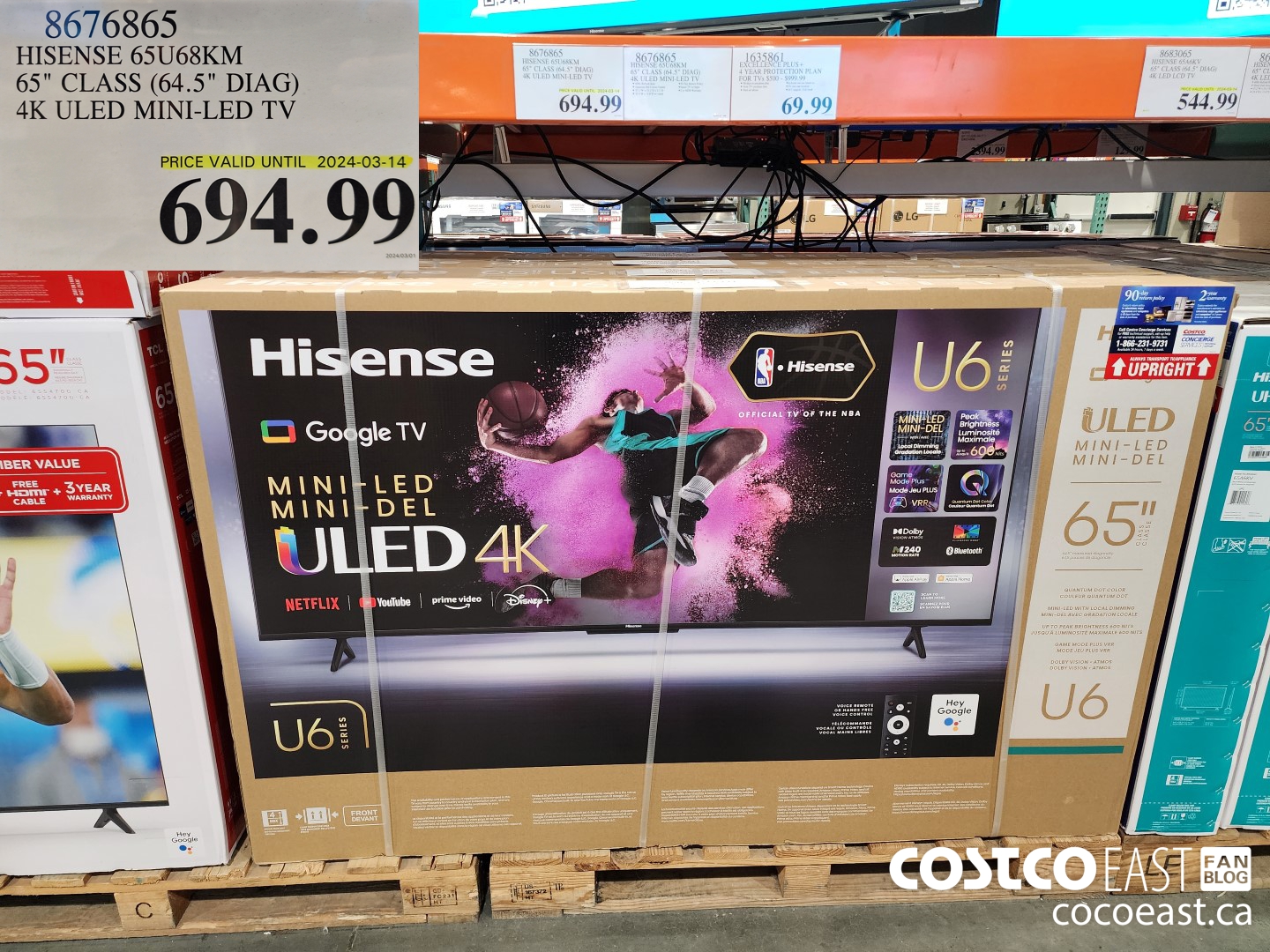 8676865 HISENSE 65U68KM 65