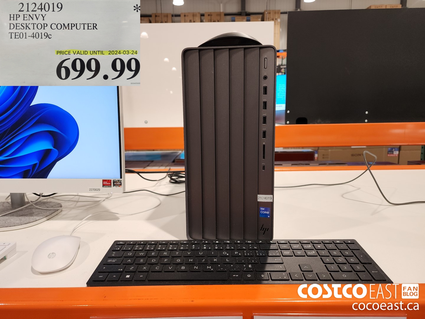 2124019 HP ENVY DESKTOP COMPUTER TE01-4019c $699.99