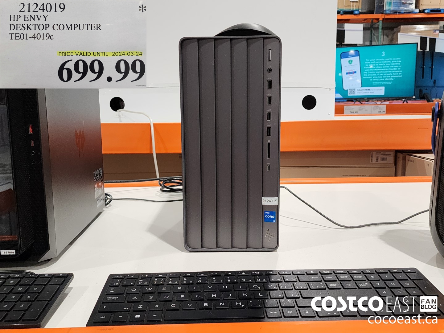 2124019 HP ENVY DESKTOP COMPUTER TE01-4019c $699.99