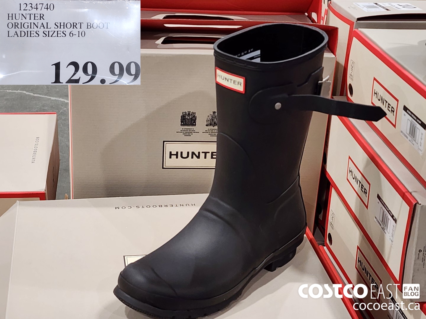 1234740 HUNTER ORIGINAL SHORT BOOT LADIES SIZES 6-10 $129.99
