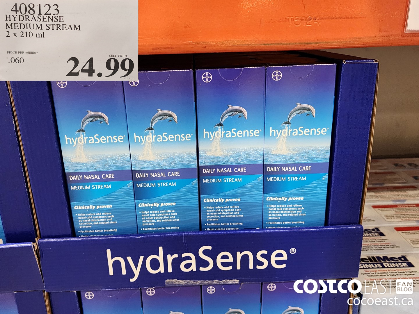 408123 HYDRASENSE MEDIUM STREAM 2 x 210ml $24.99