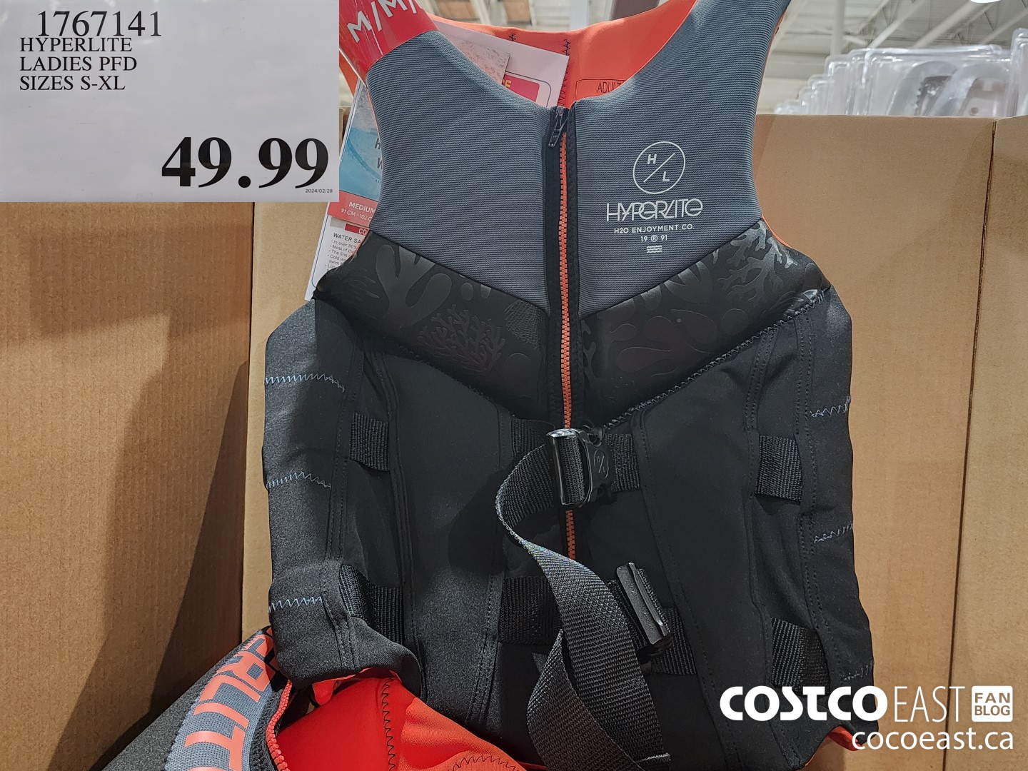 1767141 HYPERLITE LADIES PFD SIZES S-XL $49.99