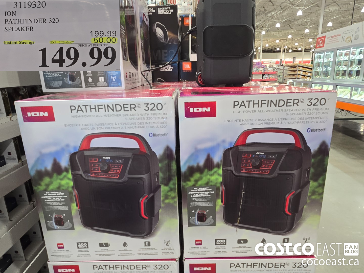 3119320 ION AUDIO PATHFINDER 320 BLUETOOTH SPEAKER ($50.00 INSTANT SAVINGS EXPIRES ON 2024-04-07) $149.99