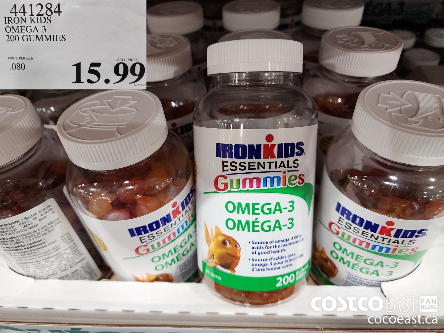 441284 IRON KIDS OMEGA 3 200 GUMMIES $15.99