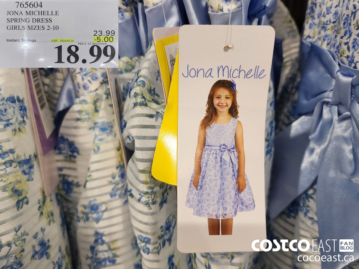 765604 JONA MICHELLE DRESS GIRLS SIZES 2-10 ($5.00 INSTANT SAVINGS EXPIRES ON 2024-03-24) $18.99