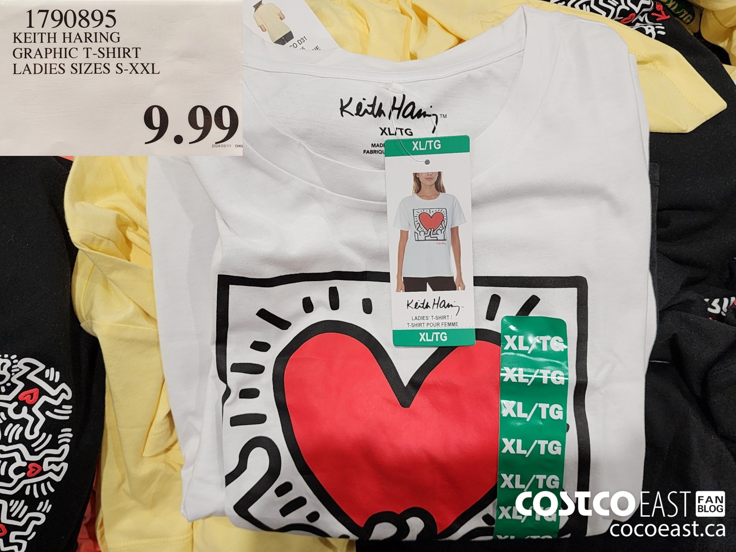 1790895 KEITH HARING GRAPHIC T-SHIRT LADIES SIZES S-XXL $9.99