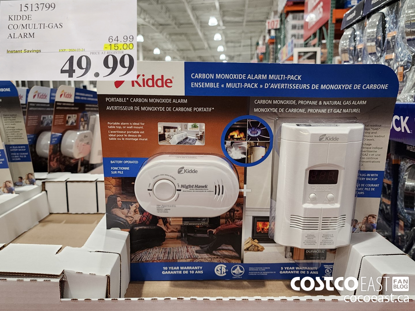 1513799 KIDDE CO/MULTI-GAS ALARM ($15.00 INSTANT SAVINGS EXPIRES ON 2024-03-24) $49.99