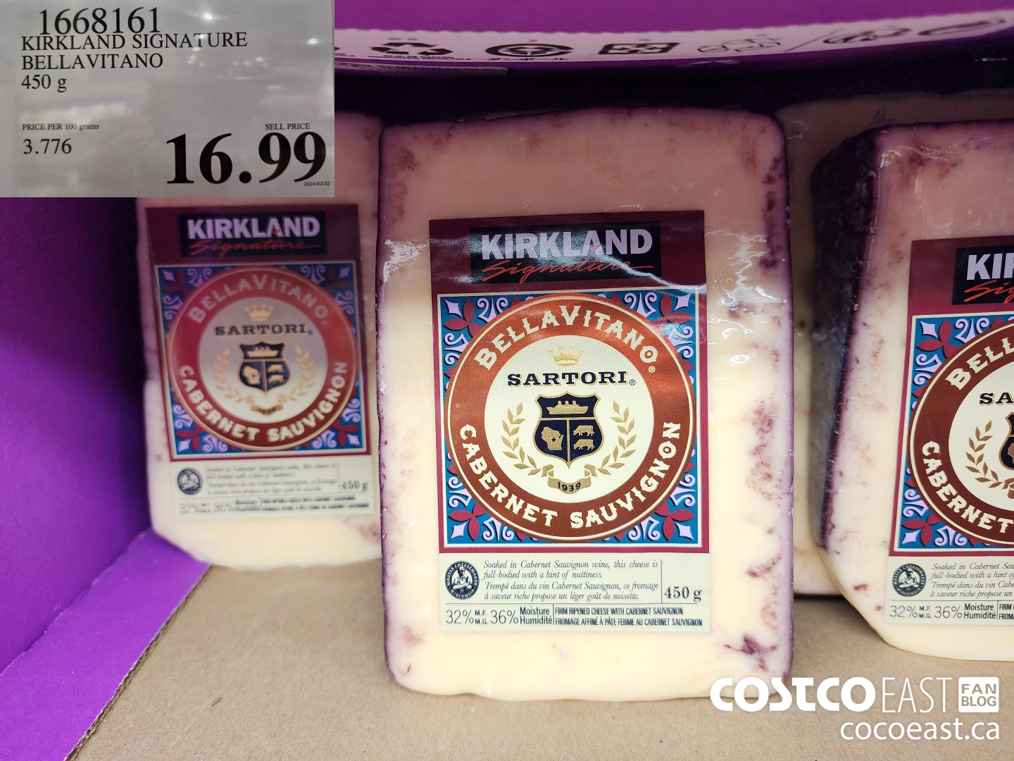 1668161 KIRKLAND SIGNATURE BELLAVITANO 450 g $16.99