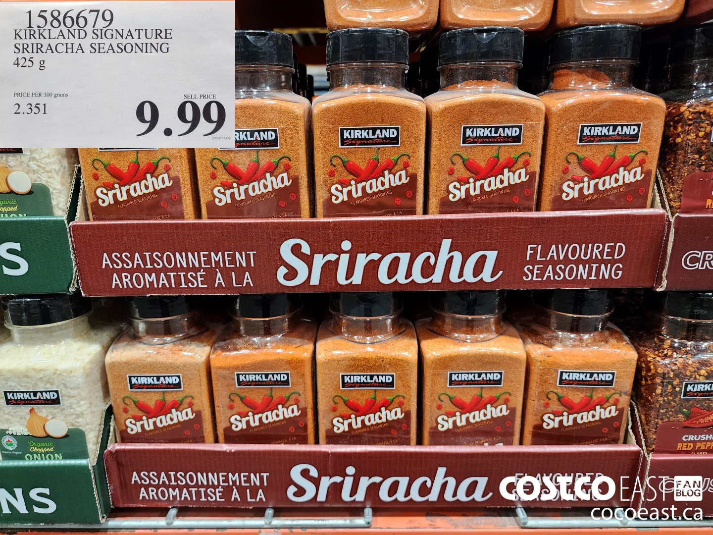 1586679 KIRKLAND SIGNATURE SRIRACHA SEASONING 425 g $9.99