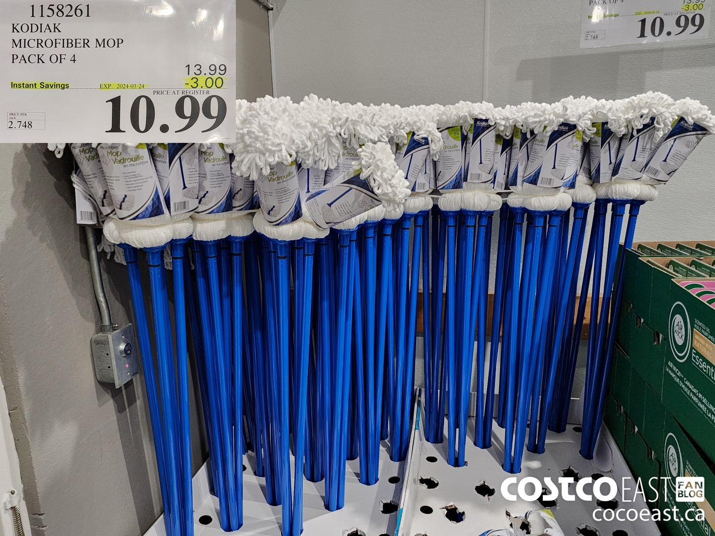 1158261 KODIAK MICROFIBER MOP PACK OF 4 ($3.00 INSTANT SAVINGS EXPIRES ON 2024-03-24) $10.99