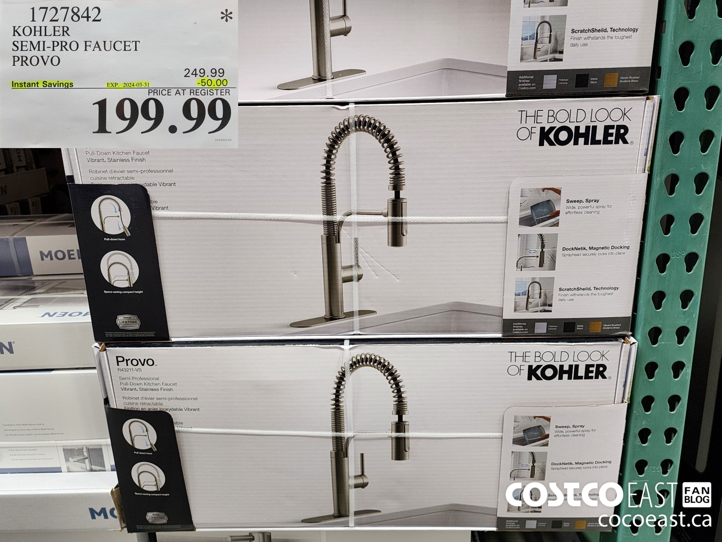 1727842 KOHLER SEMI-PRO FAUCET PROVO ($50.00 INSTANT SAVINGS EXPIRES ON 2024-03-31) $199.99
